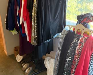 Jackets and slippers. Evening wear.