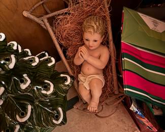 Vintage Large Baby Jesus from Nativity Scene