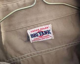 Union Made Big Yank clothing Boy Scouts of America Official Shirt Sanforized little or no ironing required  1950-1960