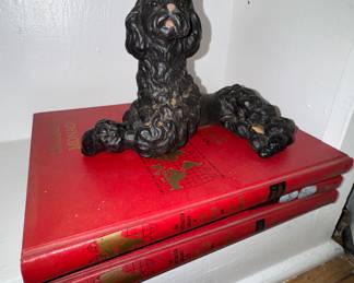 Style Cast Iron Poodle Figurine – Black Metal Dog Collectible