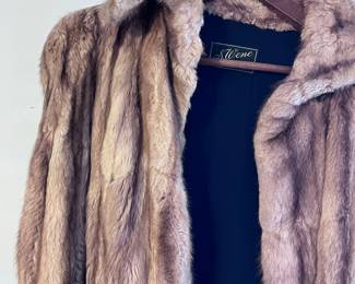 Light Beige Full-Length Fur Coat (S. Wenc, Chicago)