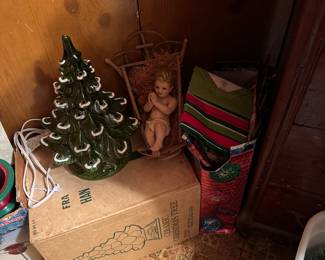 Vintage Lighting Ceramic Christmas Tree