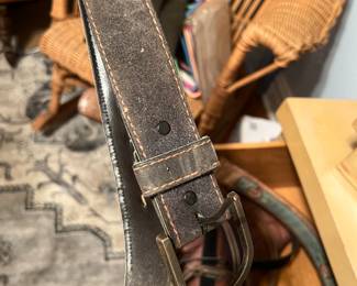 Vintage leather belts