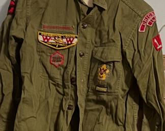 Boy Scouts of America Official Shirt Sanforized little or no ironing required  1950-1960