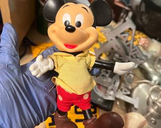 Walt Disney Productions Mickey Mouse Toy Figurine made in Hong Kong 1970s