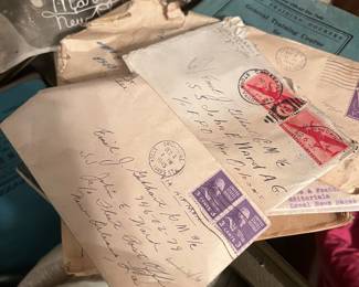 Vintage 1940-1950 military letters