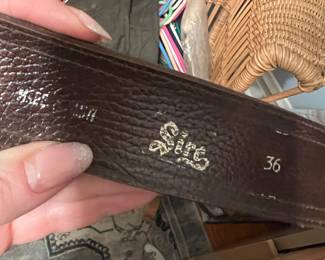 Vintage leather belts