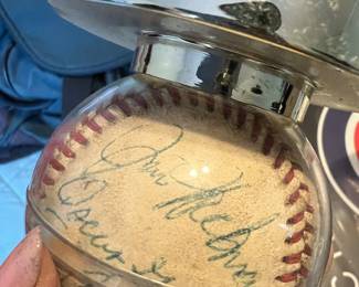 Team signed played baseball 