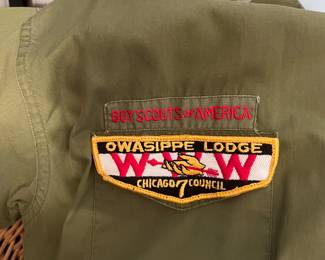 Boy Scouts of America Official Shirt Sanforized little or no ironing required  1950-1960