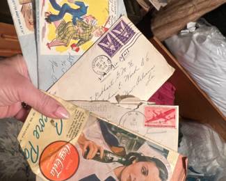 Vintage 1940-1950 military letters