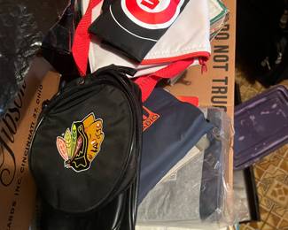 Sports team Cubs, Blackhawks, Chicago Bears memorabilia