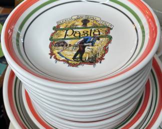 Pasta bowls and serving pieces