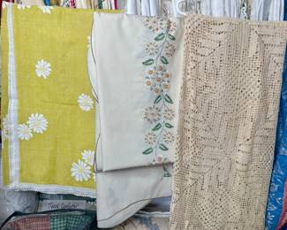 Vintage table linens