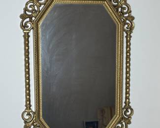 Gold ornate frame mirror