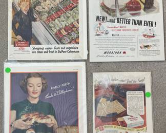 Vintage advertising prints