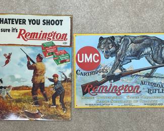 Remington advertising signs vtg