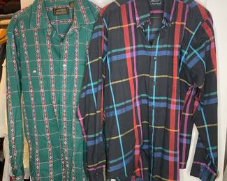 Men’s vtg Shirts: Charvel & Eddie Bauer