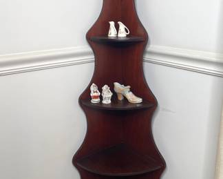 Antique corner display self