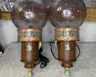 Vtg. Michelob Beer bar lights