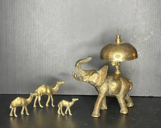 Vintage brass animals