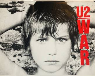 Large U2 War poster vtg