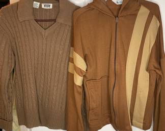 Vintage Men’s Levi’s sweater & Channel Mark zip up