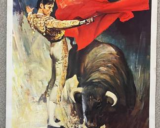 Vtg Bullfighter print