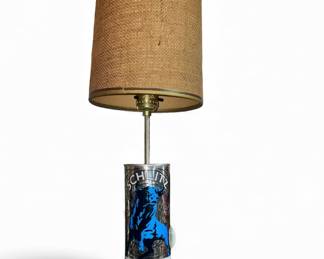 Custom table lamp made with Valt Single malt Scottish Vodka bottle