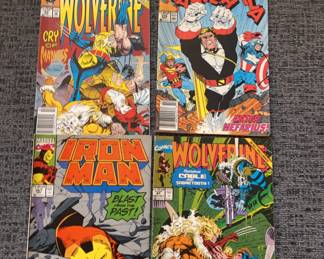 Marvel Comics: Iron Man, Captain America, Wolverine etc.