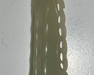 Antique carved jade bamboo jewelry
