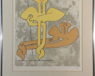 Sorel Etrog, Family Group (The Dancers). 1969. 15 1/2" x  14". Lithograph. Signed