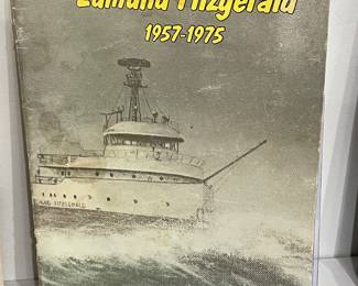 Edmund Fitzgerald lot. 4 pcs. Booklet, two post cards, and vintage photo of Edmund Fitzgerald