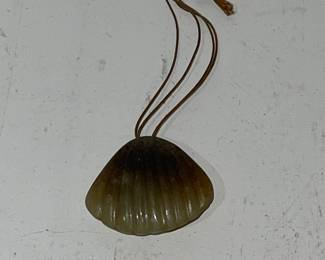 Antique carved jade shell jewelry