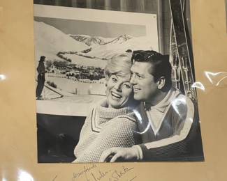 Autograph photo of Gordon McRae and his wife