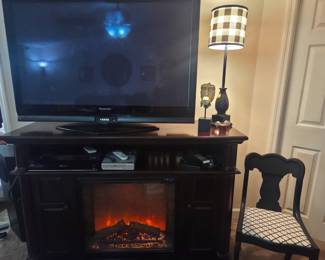 1 of 2 electric fireplaces