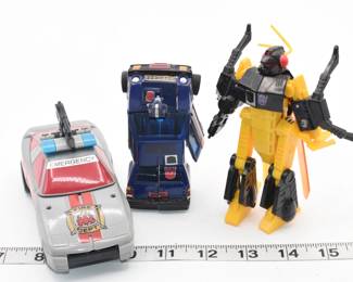 Three G1 Transformers Action Figures