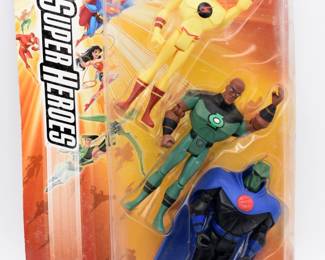 Three Mattel DC Super Heroes Justice League Unlimited Action Figures
