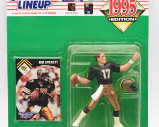 Kenner 1995 Starting Lineup Jim Everett New Orleans Saints Action Figure Set

