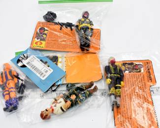 A Group of Four G.I. Joe Action Figures, including Python Patrol Officer and Python Viper

