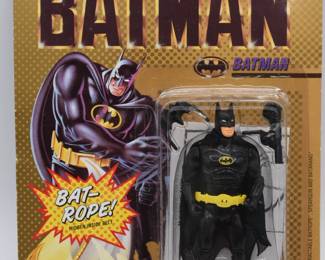 Toy Biz 1989 Batman Bat-Rope Action Figure in Original Packaging
