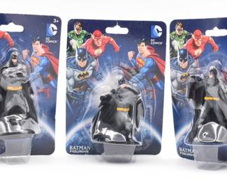 Three DC Comics Batman Figurines Packaged
