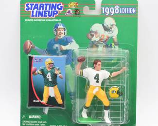 Kenner Starting Lineup 1998 Brett Favre Green Bay Packers Action Figure Set

