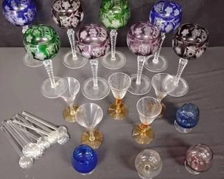 SG114Fruit Decorative Glass Cup Lot 