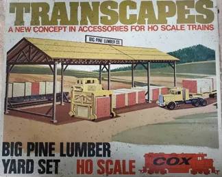 MA103Cox Trainscapes Big Pine Lumber Yard Set