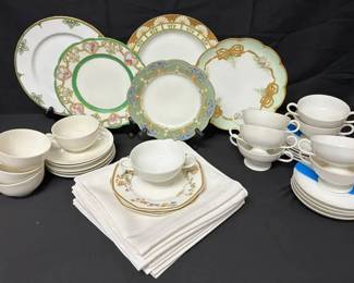 SG108Vintage French China, Linens  More