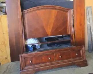 MK108VSolid Cherry Wood Queen Headboard, Footboard And Side Rails