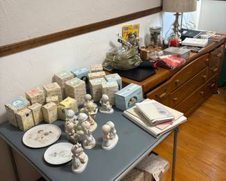 Over 75 Precious Moments. Most in their original box.