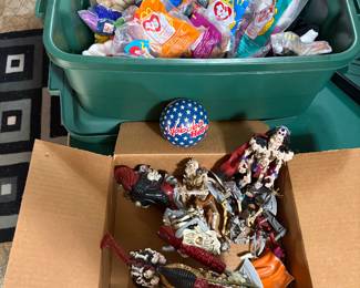 Beanie Babies and Skeleton Warriors