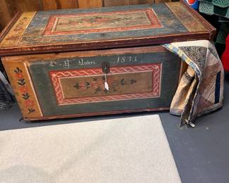 1881 painted trunk