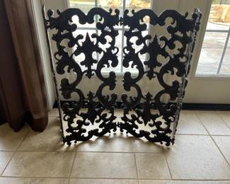 Wrought iron firescreen 